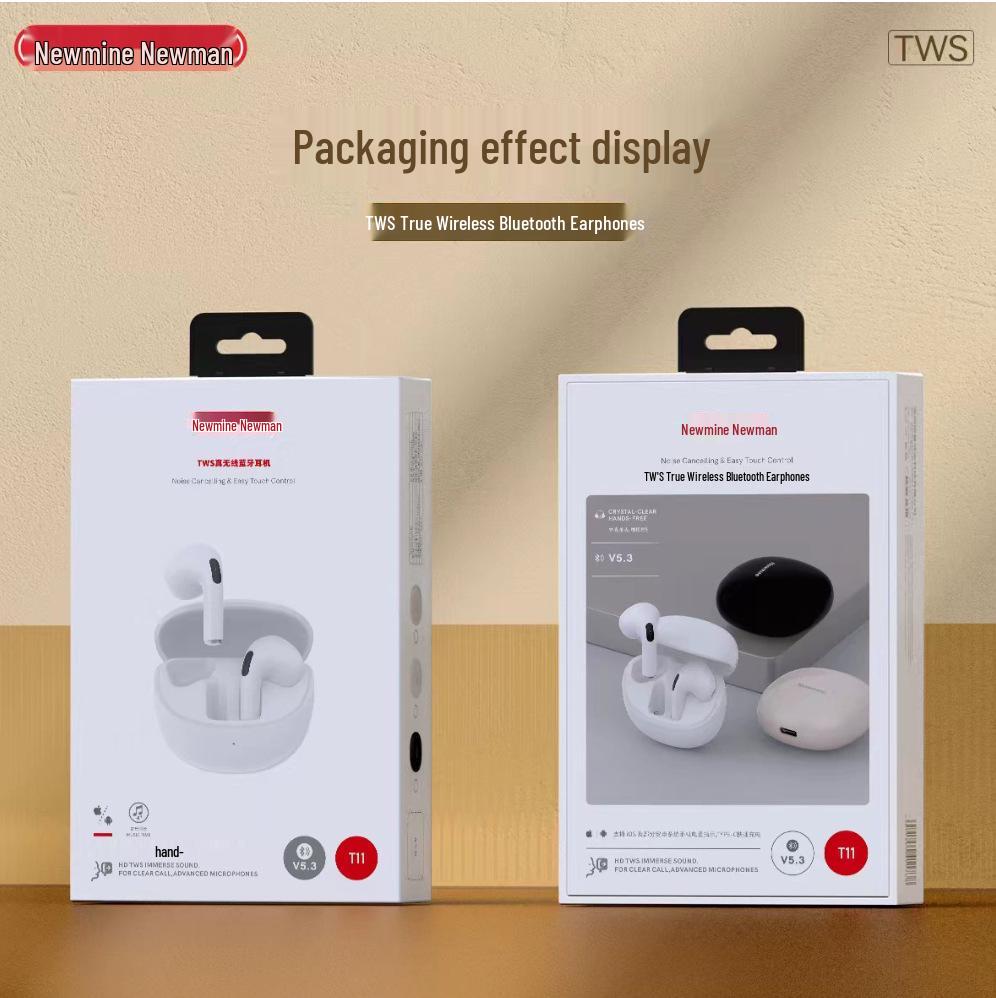 Applicable Newman T11 In-ear Bluetooth Headphones, TWS True Wireless for Sports, Cycling, Running, and Gifts.