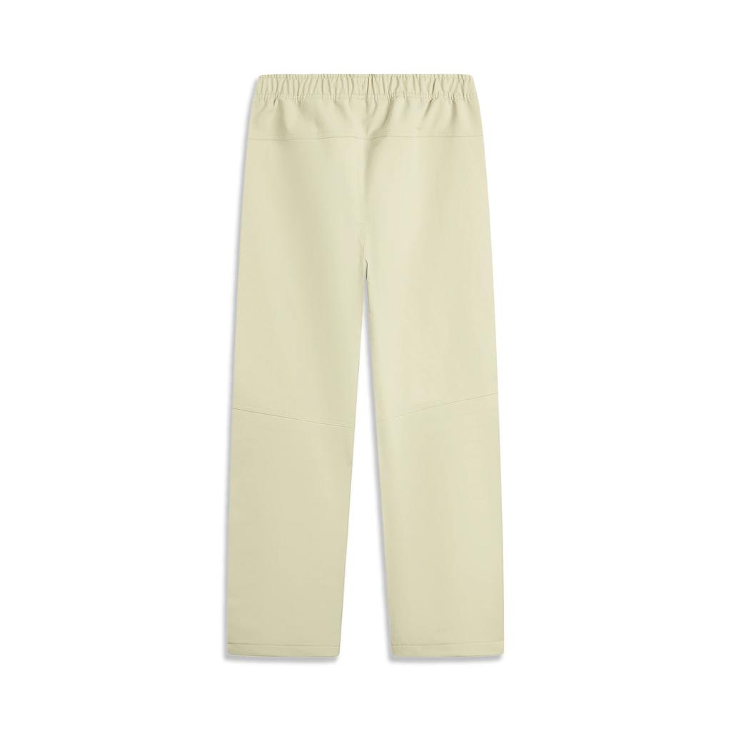 Li Ning Basketball Series Anti-Five Solid Color Mid-Waist Drawstring Comfortable Breathable Versatile Straight-Leg Sports Pants Men Bottoms AYKUA23-1