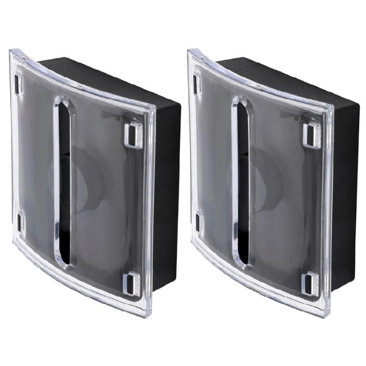 Desktop Note Container Clear Plastic Note Organiser Box Pull Out Sticky Notes Dispenser For School Office Home Use