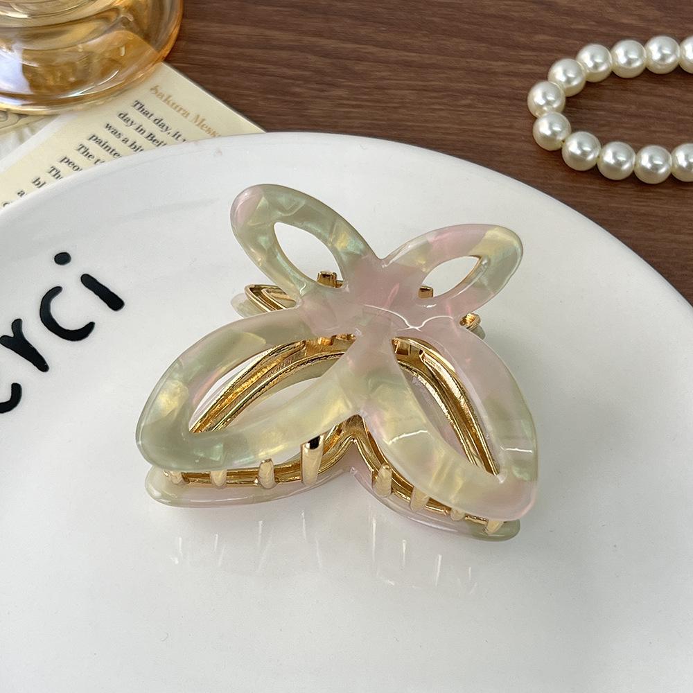 Elegant Acetate Butterfly Hairpin - Versatile and Fashionable Shark Design