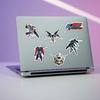 60Pcs Gundam Cartoon Graffiti Stickers Waterproof Diy Decals For Phone Laptop Ipad Luggage Notebook Skateboard Thermos Decor
