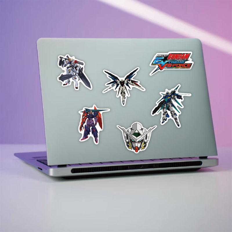 60Pcs Gundam Cartoon Graffiti Stickers Waterproof Diy Decals For Phone Laptop Ipad Luggage Notebook Skateboard Thermos Decor