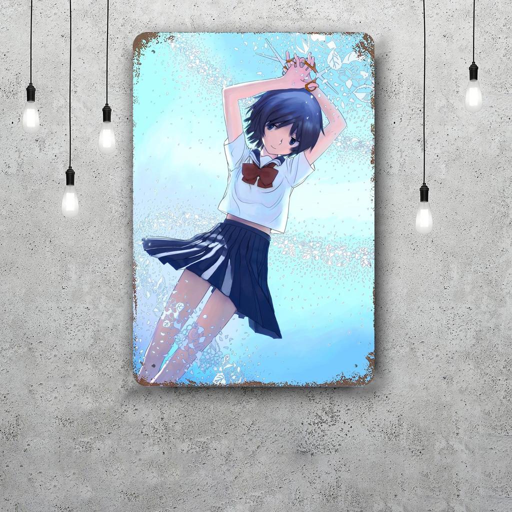 mysterious girlfriend x cartoon Vintage Metal Tin Signs Posters Decor Retro Metal Plaque Wall Art Decor for Garage Bar