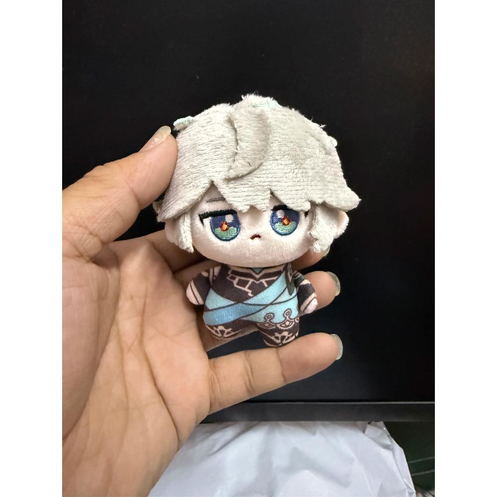 Stuffed 10cm Alhaitham Plushie Doll Anime Genshin Impact Alhaitham Soft Plush Toys Pendant Backpack Keychian Doll Birthday Gifts