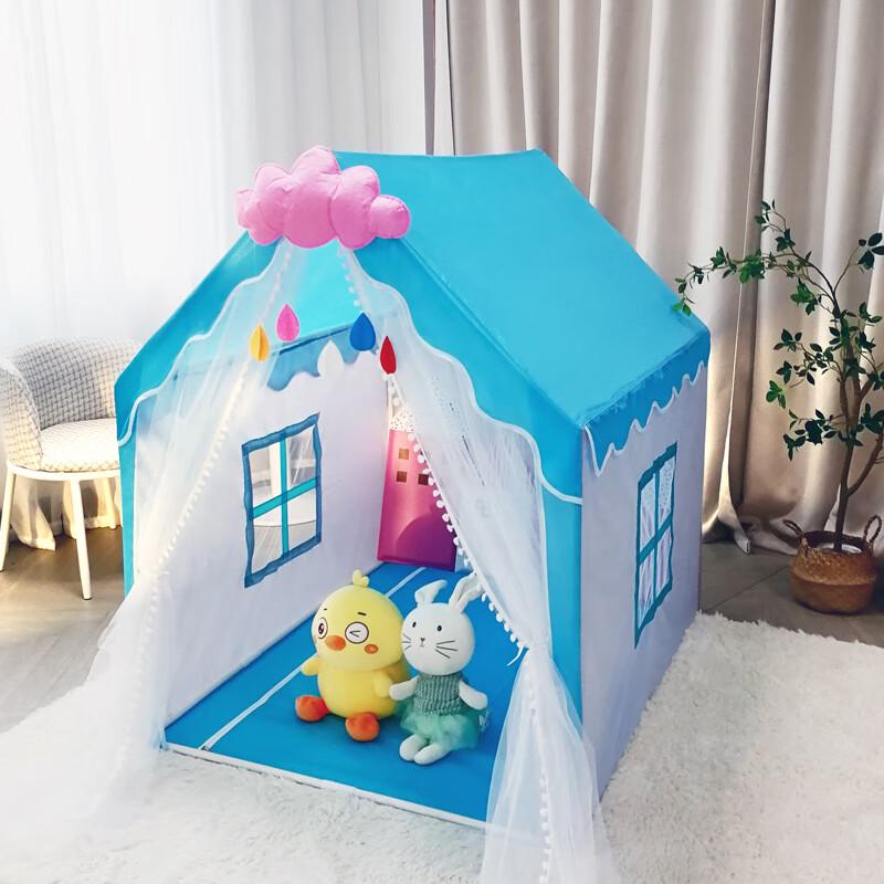 OEING Blue Full Mesh Kids Play Tent Small