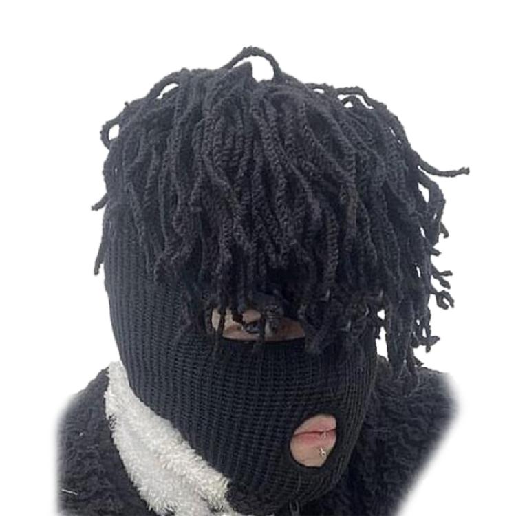 Winter Warm Cap Knit Beanie Hat Halloween Unisex Balaclava Hat Soft Headwear