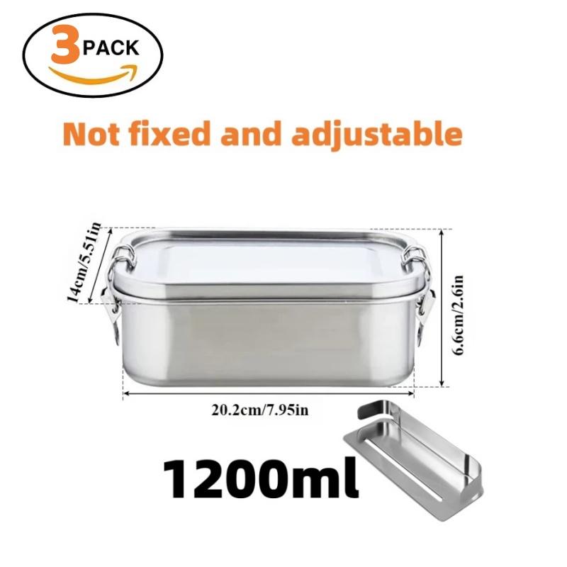 Stainless Steel Lunch Box for Kids And Adults, Portable Leak-Proof Bento Box, Travel Food Meal Prep Container Dishwasher Safe