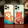 O-Octopus S-Sea Animals O-Ocean Phone Case For iPhone 17 16 15 14 13 12 11 Mini Pro Max Plus Transparent Cover