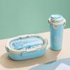 Bento Box Kettle Set, Suitable for Microwave Oven, Reusable Bento Box with Leak Proof Lid, Portable Fresh-keeping Lunch Box and Kettle