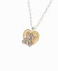 Towtow Archive Tinted Bear Charm Necklace Silver