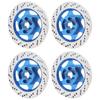 4PCS Universal Aluminum Alloy RC Car Brake Disc Metal Hex Adapter for 1 10 Remote Control CarDark Blue