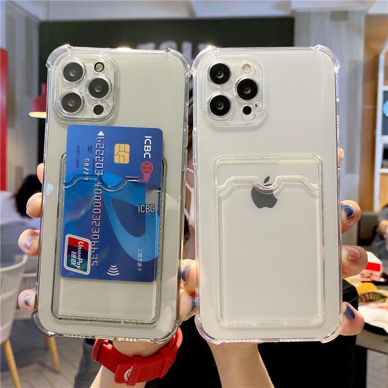 Custodia trasparente per iPhone 17 Pro Max con porta carte e inserto per foto | Copertura completa antiurto