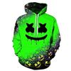 Hanorac imprimat cu bandă din bumbac Smiley Doodle Pullover
