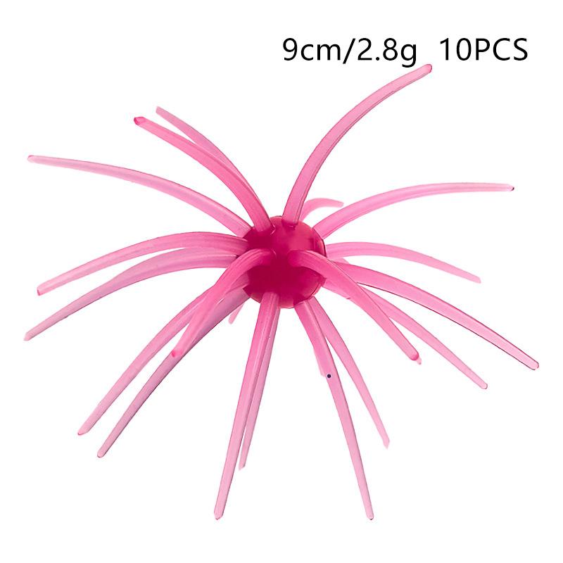 10 Pezzi 2,8g 8,7g Esca Morbida Riccio di Mare TPE Silicone Lure da Pesca Attrezzatura Portatile per Pescatori Principianti