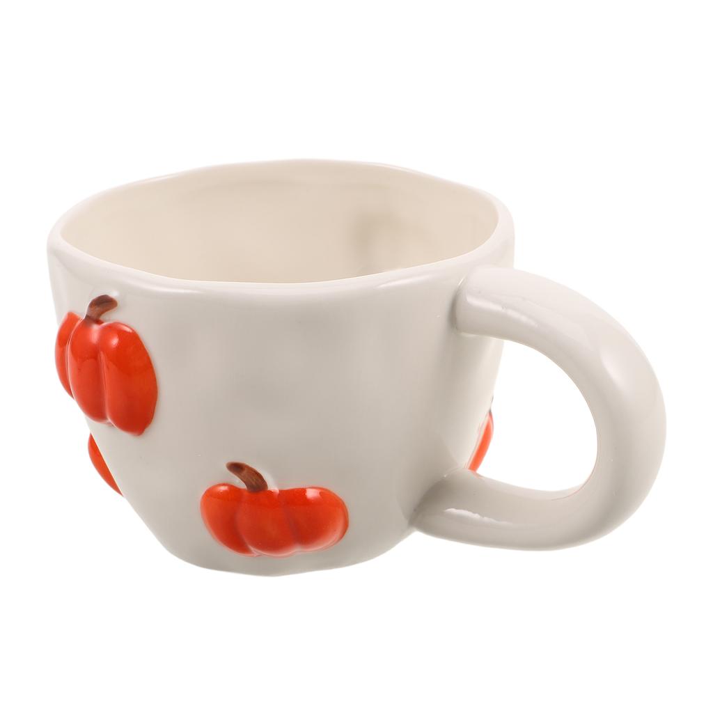 Uniquely Designed Ceramic Pumpkin Coffee Mug Pumpkin Cup With Handle 400ml Ceramic Pumpkin Halloween Mug Decoration