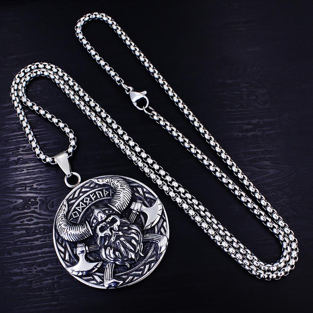 Necklace Retro Nordic Viking Men's Viking Norse Mythology Pendant