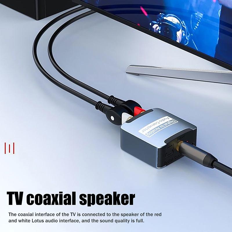 Digital To Analog Converter Dac Audio Optical Toslink Spdif Coaxial Input To L/R 3.5Mm Rca Jack Headphone Amplifier Output