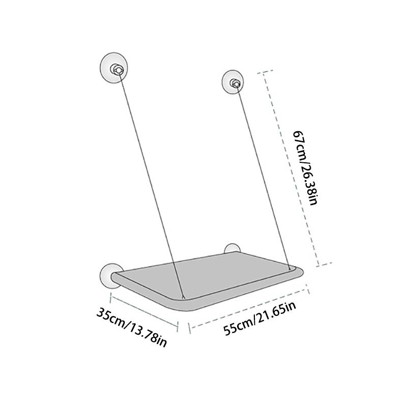 Bardzo miękki hamak okienny dla kota - Przytulne legowisko jak chmurka na popołudniową drzemkę - Bezpiecznie montowany, doskonały sposób na oszczędność miejsca