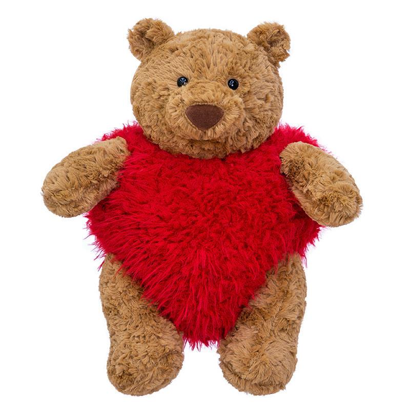 Teddy Heart Loving Bear Plush Toy Animal Stuffed Doll Kids Gift Decorations