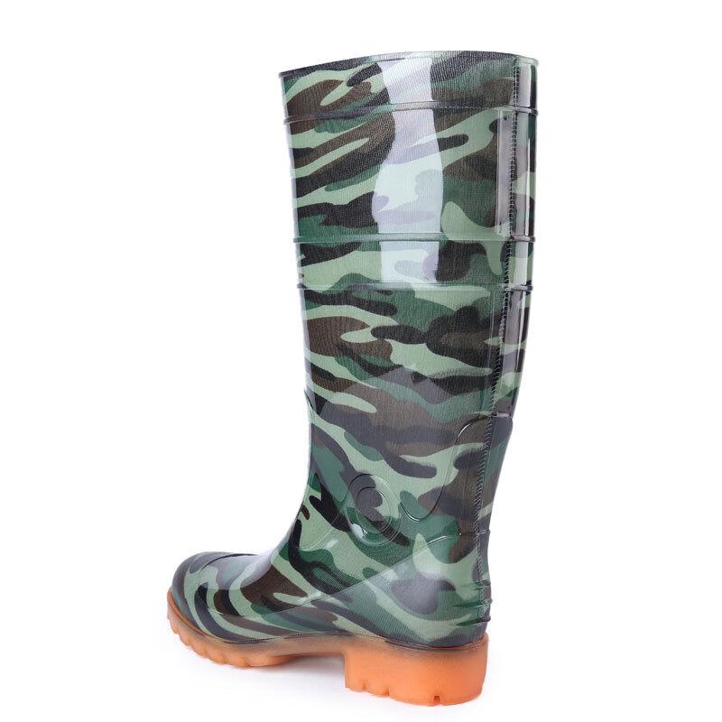 Aotetayu Men's Protective Camouflage High-Top Rain Boots