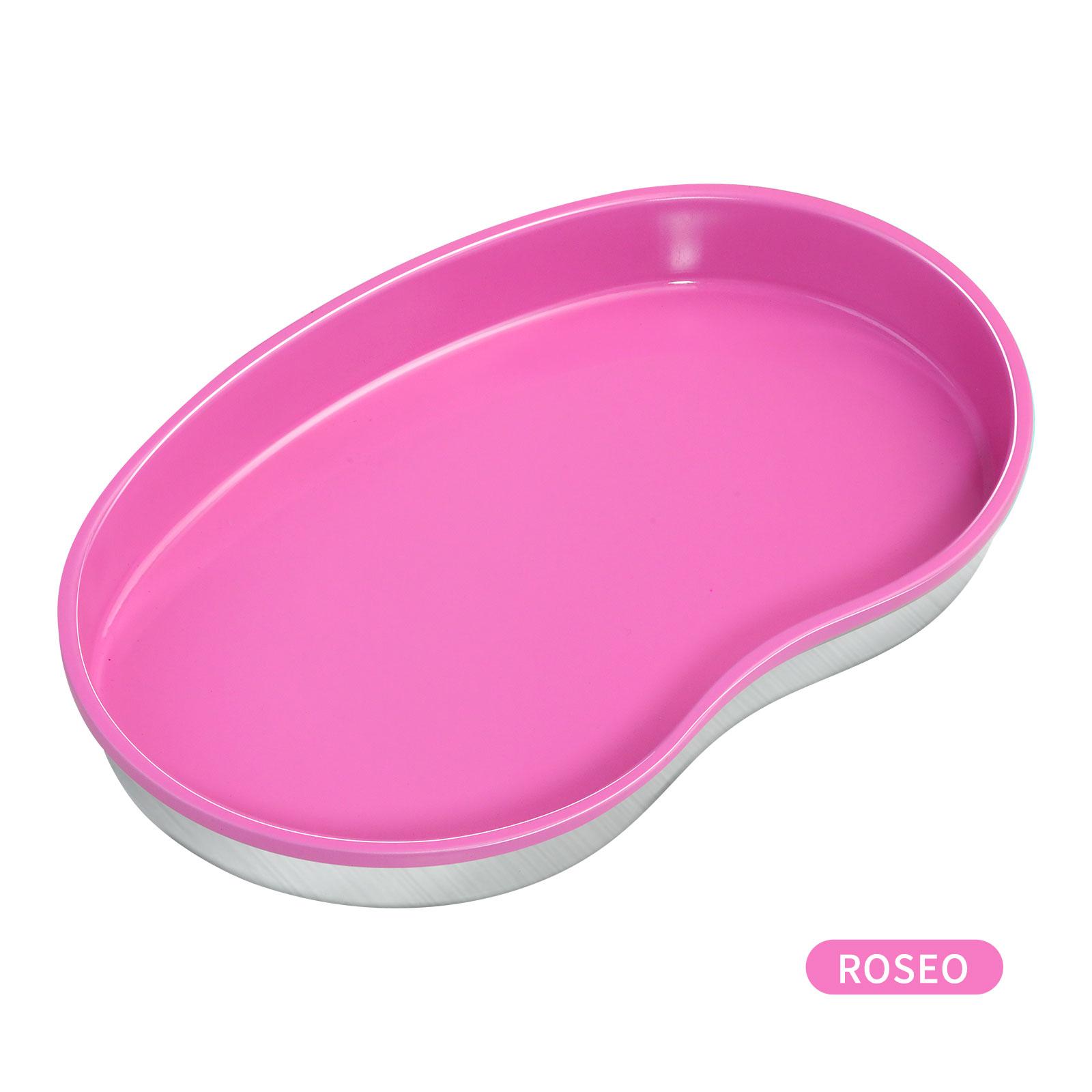 

1 шт., поднос для хранения косметики из нержавеющей стали, оборудование для нейл-арта, пластина, инструменты для стоматологии и накладных ногтей, поднос для демонстрации украшений для ногтей розы красного