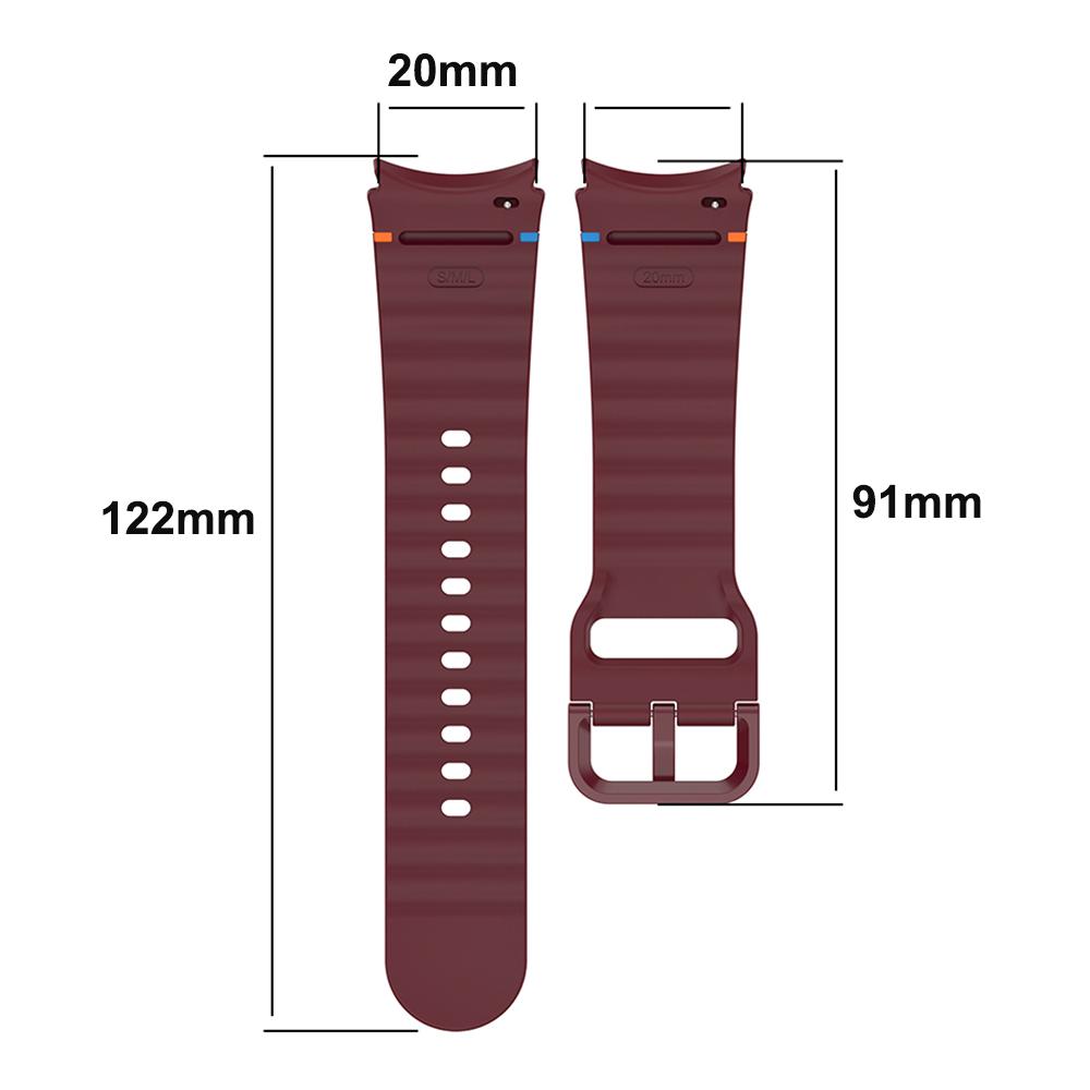 No Gap Silicone Strap for Samsung Galaxy Watch 7/6/5/4 Replacement Watch Band for Samsung Galaxy Watch FE