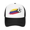 Colombia Flag Mesh Sun Hats  Outdoor Sports Breathable Baseball Caps UnisexTeens yk Funny Design Hip Hop Hats
