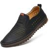 Men's 2024 Spring/Autumn Fashion Soft Leather Casual Shoes - Wear-Resistant Texture