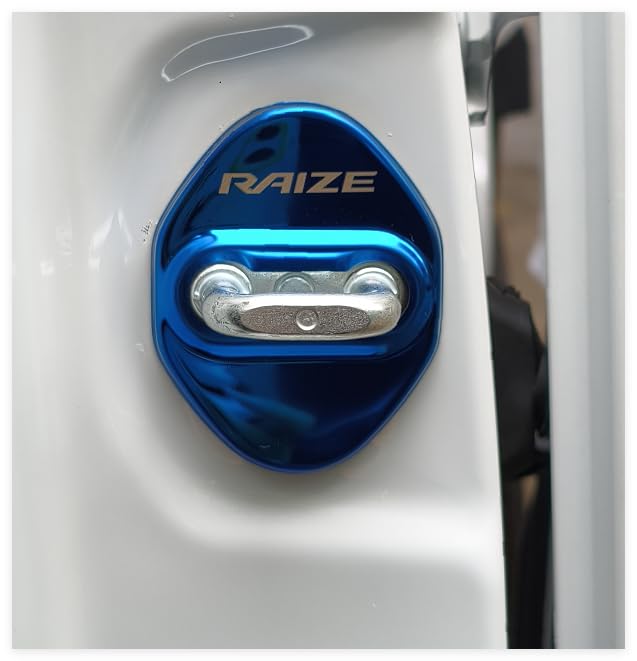 OKAYOHINN Toyota Rise Striker Cover Door Lock Cover Plated Accessories Interior Parts Mirror Stainless Steel 4PCS Easy to Install New RAIZE November