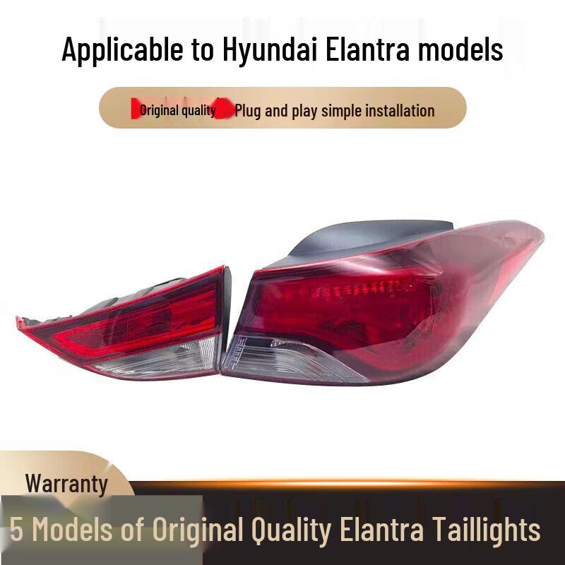 

Compatible with 2016 Elantra: Rear Taillight Assembly, Light Housing, Cover, and Brake Light Assembly. Other +1 piece