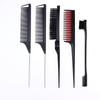 6/10Pcs Hair Styling Comb Set Teasing Hair Brush Triple Teasing Comb Rat Tail Combs Edge Brush Hair Tail Tools Braid Tool Loop