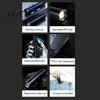 USB Rechargeable Torch Mini Flashlight, 3 Lighting Modes Adjustable Focus Bright Everyday Carry Flashlight LED Portable for Camping Emergency Outdoor