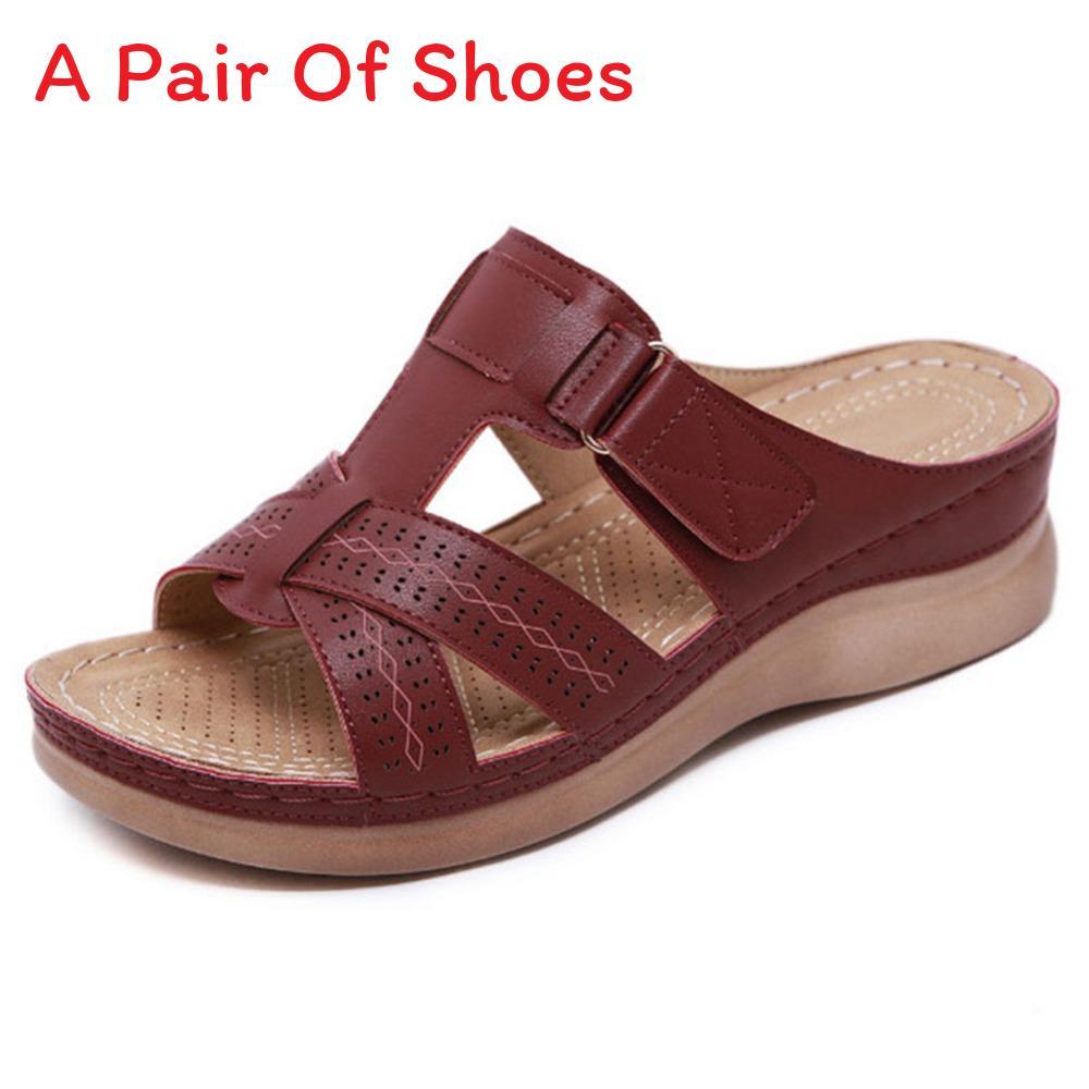 Summer Womens Open Toe Pu Sandals With Cross Strap Hollowout Platform For Beach And Casual Wear