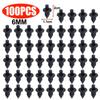 Car Hole Plastic Rivets Fastener Push Clip Black Auto Vehicle Door Trim Panel Retainer Fastener Clip Car Accessory 6mm/7mm/8mm