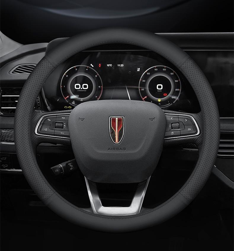Genuine Leather Steering Wheel Cover for Hongqi H5/H7/H6/E-H9/HS7/HS5/EQM5 Models