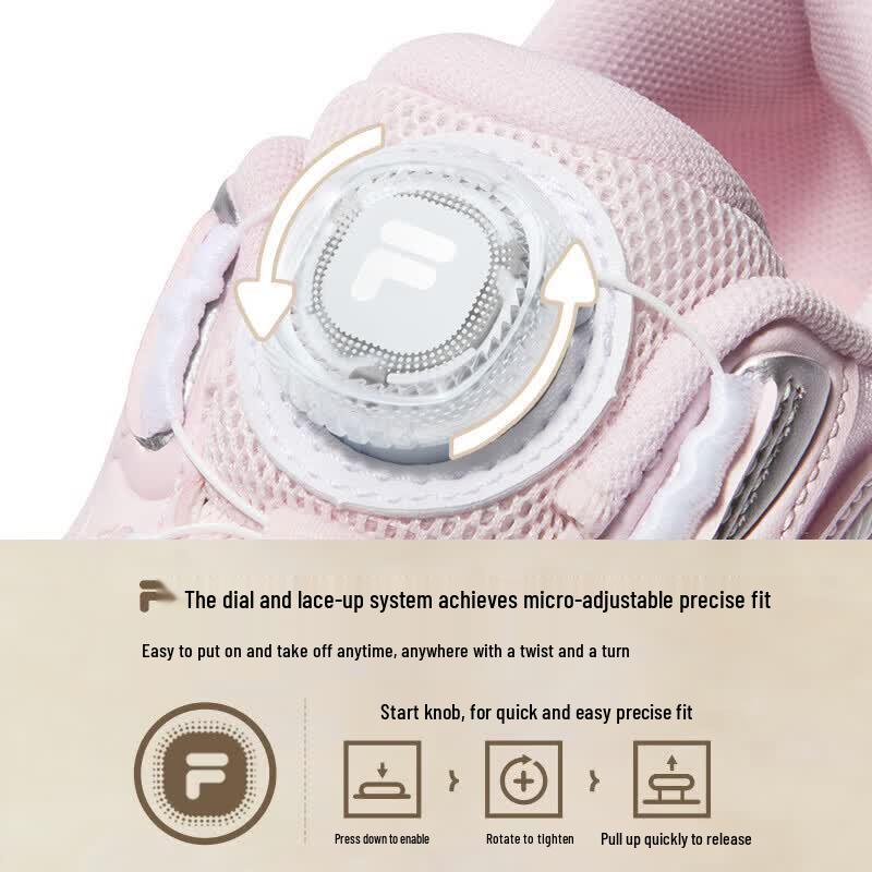 FILA Hummingbird Kids Breathable Running Shoes 2.5Y