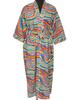 Cotton Robes Long Kimono Sleepwear Indian Hand Printed Night Wear Maxi Bathrobe