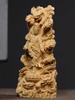 Dragon God Buddha Statue [Nine Dragon Kannon Bodhisattva] Kannon Ornament for Good Fortune and Prosperity, for Buddhist Altar, Hinoki Wood Carving (He