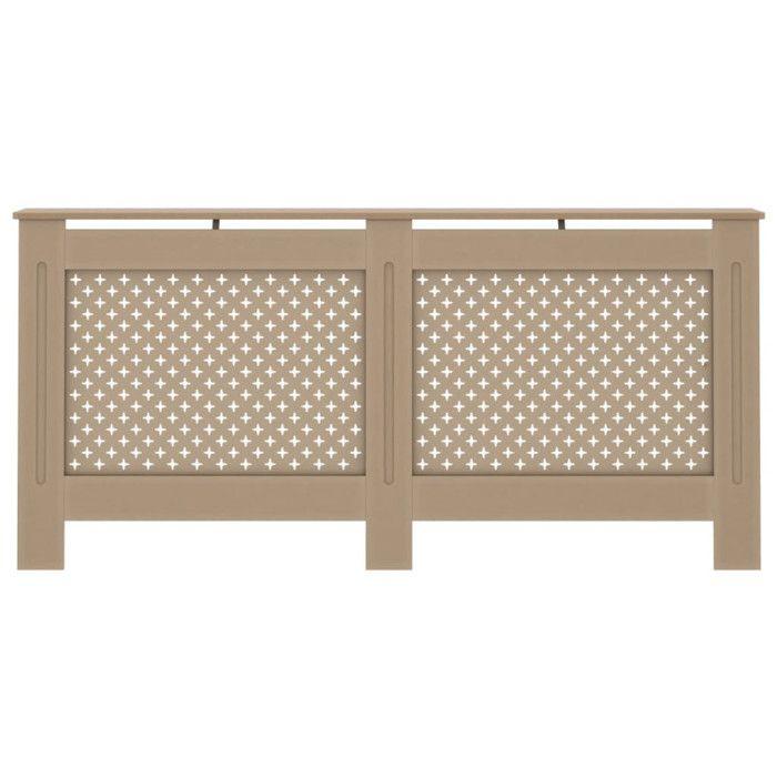 Cache-radiateur en MDF brun - vidaXL - 172x19x81 cm - Fonction décorative et espace additionnel
