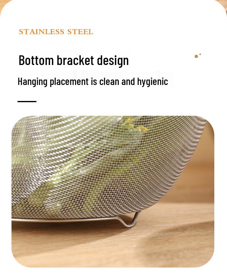 304 Stainless Steel Kitchen Basin - Multi-Purpose: Wash Vegetables, Rinse Rice, Drain, or Mix with Scale