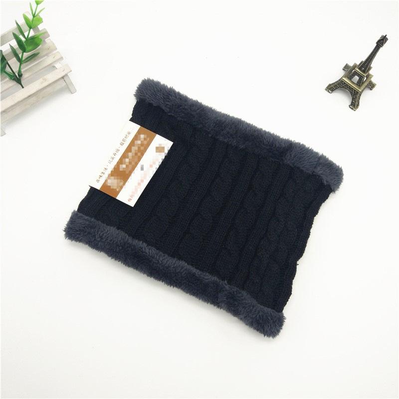 

Теплый флисовый шарф, мужской модный пуловер, шарф, двухслойный, утолщенный, шерстяной, для улицы, шея 18 чёрный