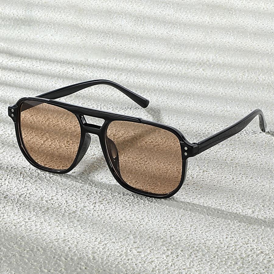 Fashionable Double-Bridge Sunglasses Available In Multiple Colors Unisex Eyewear