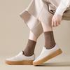 Women's Autumn/Winter Terry Socks - Velvet-Lined, Thick, Mid-Tube, Solid Color, Warm Towel Style.
