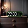 Digital Wall Clock Temperature LED Clock Week Date 2 Alarms Brightness Adjustment Timer Snooze Second 12/24H USB Powered Clock