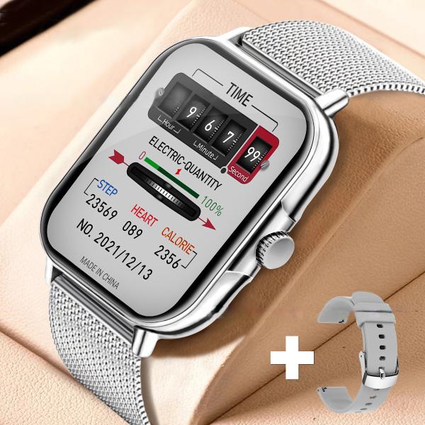 2024 New Smart Watch Men Women Full Touch Body Temperature Heart Rate Monitor Smartwatch Waterproof Smart Wristwatch