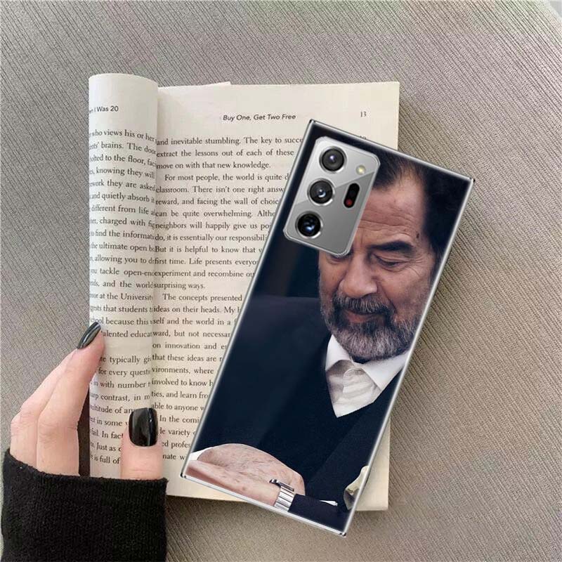 Etui Fashion Saddam Hussein Iraq Arabic Phone Case For Samsung Galaxy S25 Edge S24 S23 FE S22 S26 Ultra S21 S20 S10 Plus Capa