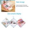 3 Lagen Grote Capaciteit Opbergdoos Met Handvat Opvouwbaar Plastic Draagbare Make-up Haarspeld Organizer Nagellak Sieraden Doos