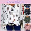 Boho Women V Neck Feather Print Tops In Soft Comfortable Fabric For Casual Outings