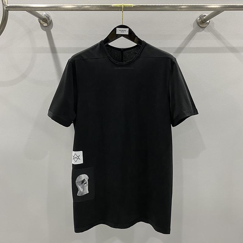 

Мужская футболка весна/лето с коротким рукавом и нашивкой Alien Small чёрный