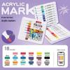 Schnelltrocknende Acryl-Marker mit weicher Spitze für das DIY-Graffiti von Kindern auf Schuhen und Kleidung